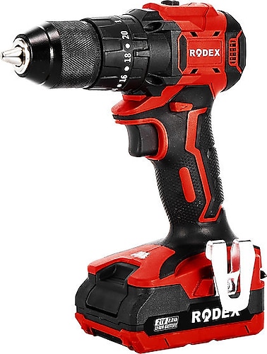 Rodex RDX3404 21 V 2 Ah Çift Akülü Darbeli Matkap