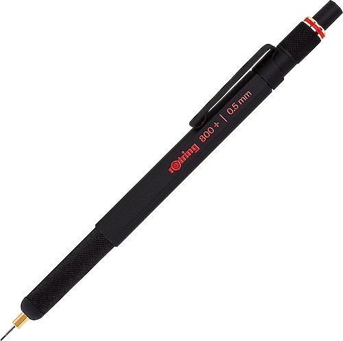 Rotring 800+ İki Fonksiyonlu Siyah 0.5 mm Versatil Uçlu Kalem