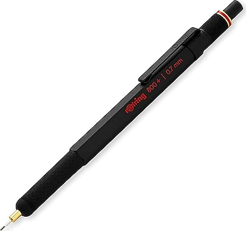 Rotring 800+ İki Fonksiyonlu Siyah 0.7 mm Versatil Uçlu Kalem