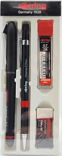 Rotring Visumax Roller + 0.7 mm Versatil Kalem 4'lü Ofis Seti