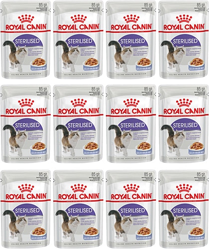 Royal Canin Sterilised Jelly Pouch 85 gr 12'li Yetişkin Kedi Yaş Maması