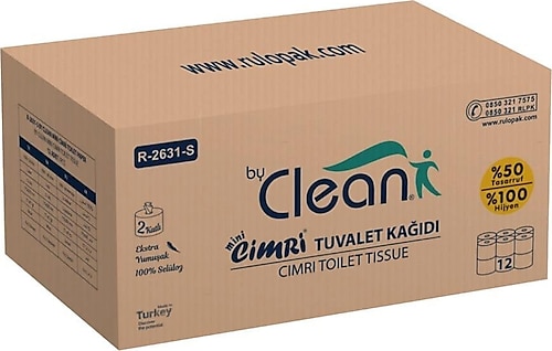 Rulopak By Clean Mini Cimri 4 kg 12'li Tuvalet Kağıdı