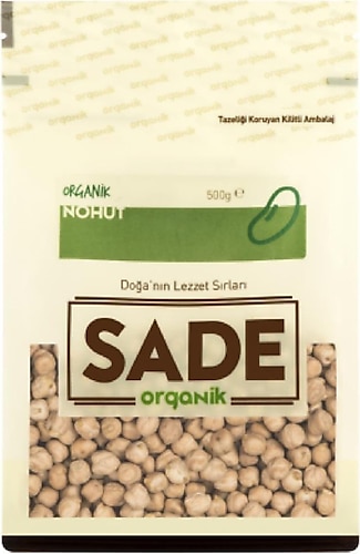 Sade Organik 500 gr Nohut