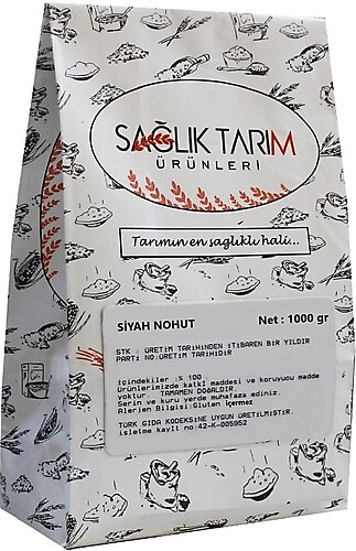 Sağlık Tarım Ürünleri Siyah Nohut 1 KG