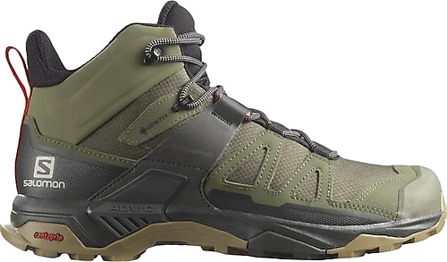 Salomon X Ultra 4 Mid Gore-Tex L41739800 Su Geçirmez Haki Erkek Outdoor Bot