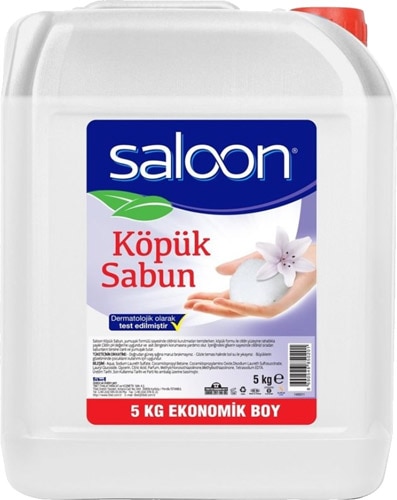 Saloon Floral 5 lt Şeffaf Köpük Sabun