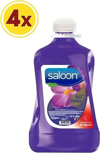 Saloon Sultan Has Bahçe Sıvı Sabun 3.6 lt 4'lü