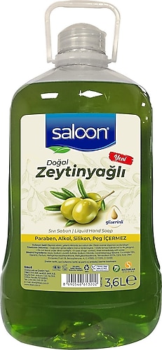 Saloon Zeytinyağlı Sıvı Sabun 3.6 lt