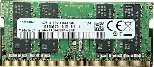 Samsung 16 GB 2400 MHz CL17 SODIMM M471A2K43CB1-CRC DDR4 Ram