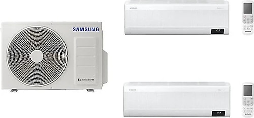 Samsung WindFree Multi 17100 BTU 1 Dış + 2 İç Ünite (9+18) Duvar Tipi Klima