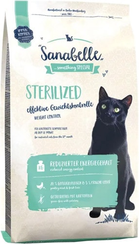 Sanabelle Sterilised 10 kg Kısırlaştırılmış Tahılsız Yetişkin Kuru Kedi Maması