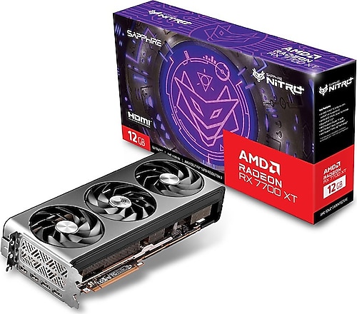 Sapphire RX 7700 XT Nitro+ 11335-02-20G 192 Bit GDDR6 12 GB Ekran Kartı