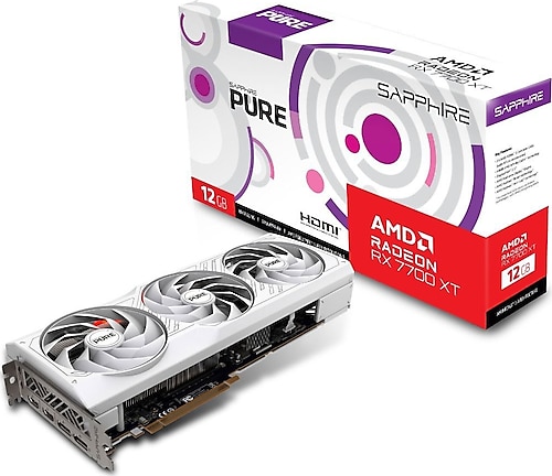 Sapphire RX 7700 XT Pure 11335-03-20G 192 Bit GDDR6 12 GB Ekran Kartı