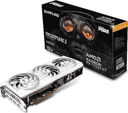 Sapphire RX 7700 XT Pure Frostpunk 2 Edition 11335-08-50G 192 Bit GDDR6 12 GB Ekran Kartı