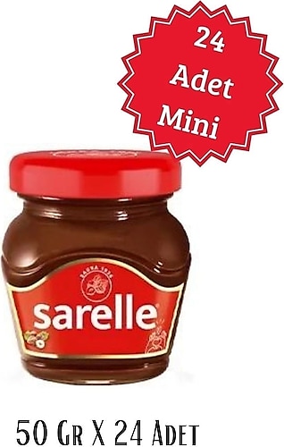 Sarelle Mini Kakaolu Fındık Ezmesi 50 gr X 24 Adet
