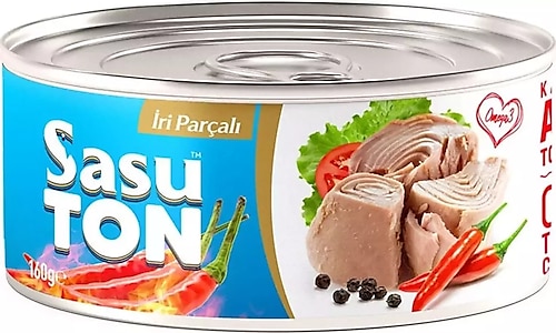 Sasu Blue İri Parçalı Acılı Ton Balığı 160 gr 12'li