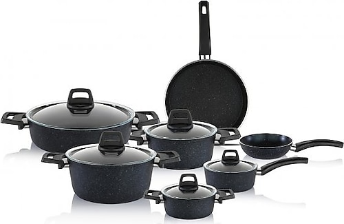 Schafer Dark Storm 12 Parça Tencere Seti