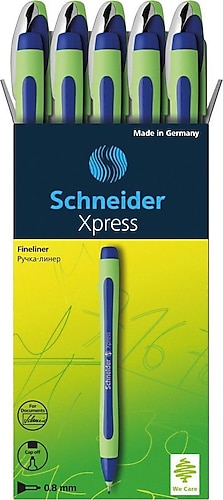 Schneider Xpress 10'lu Mavi 0.8 mm Fiber Uçlu Kalem