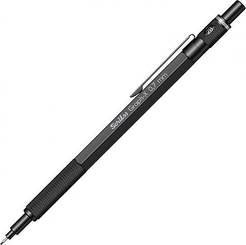 Scrikss Graph-X Mat Siyah 0.7 mm Versatil Uçlu Kalem