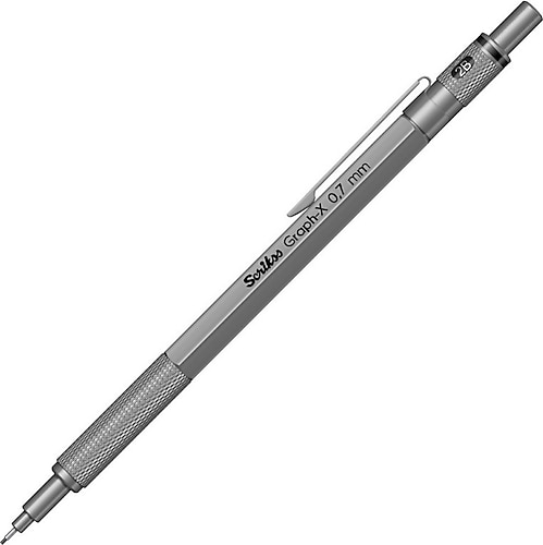 Scrikss Graph-X Saten Gri 0.7 mm Versatil Uçlu Kalem