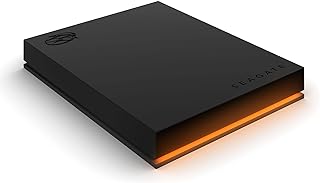 Seagate FireCuda Gaming Hard Drive, 2 TB, Harici Sabit Disk, USB 3.2 Gen 1, RGB LED Aydınlatma, PC ve Mac için, 3 yıl Rescue Services, STKL2000400