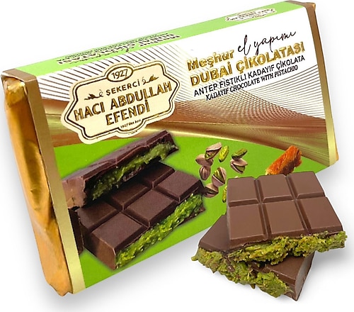 Şekerci Hacı Abdullah Efendi Meşhur Dubai Çikolatası 75 gr