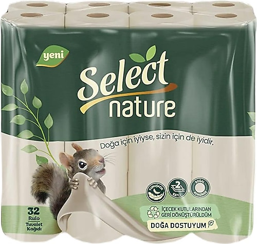Select Nature 2 Katlı 32'li Tuvalet Kağıdı
