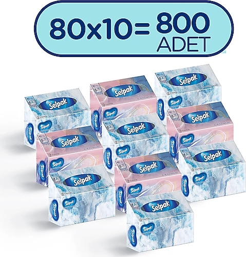 Selpak 80'li 10 Adet El ve Yüz Havlusu