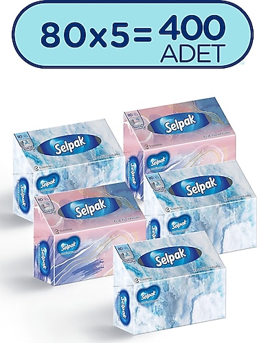 Selpak 80'li 5 Adet El ve Yüz Havlusu