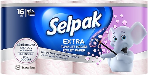 Selpak Extra Banyo Ferahlatma 16'lı Tuvalet Kağıdı