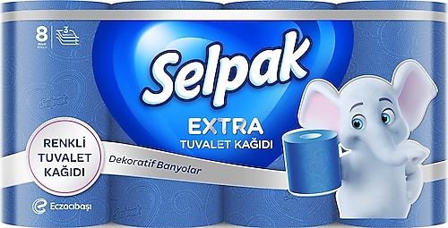 Selpak Extra Renkli 8'li Tuvalet Kağıdı