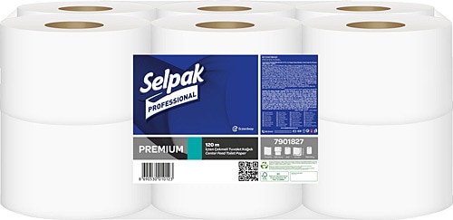 Selpak Professional Premium İçten Çekmeli 120 m 12'li Tuvalet Kağıdı