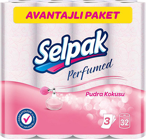 Selpak Pudra Kokulu 3 Katlı 32'li Tuvalet Kağıdı