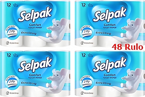 Selpak Tuvalet Kagidi 48'Li (12'Li Uzunx4'lu Paket)