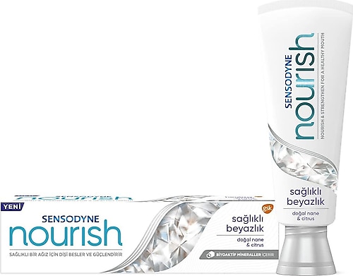 Sensodyne Nourish Sağlıklı Beyazlık Florürlü Diş Macunu 75 ml