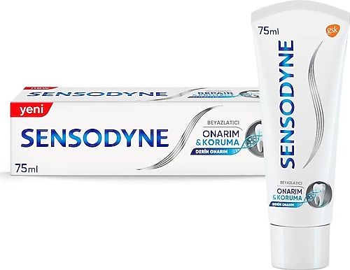 Sensodyne Onarım ve Koruma Beyazlatıcı Florürlü Diş Macunu 75 ml