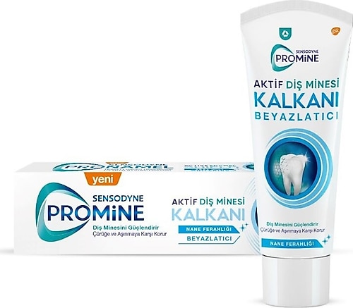 Sensodyne Promine Aktif Diş Minesi Kalkanı Beyazlatıcı Florürlü Diş Macunu 75 ml