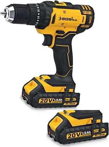 Sgs 5249 20 V Çift Akülü 1.5 Ah Darbeli Matkap