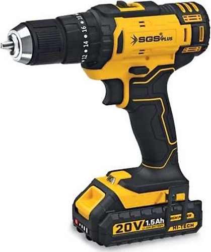 Sgs ÇİFT AKÜLÜ DARBELİ MATKAP 20V/1.5Ah