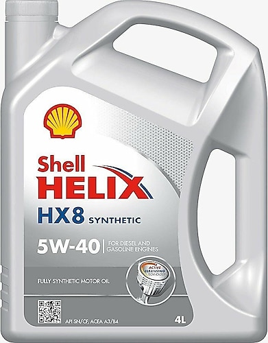 Shell Helix HX8 Synthetic 5W-40 4 lt Motor Yağı