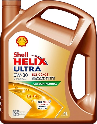 Shell Helix Ultra ECT C2/C3 0W-30 4 lt Motor Yağı