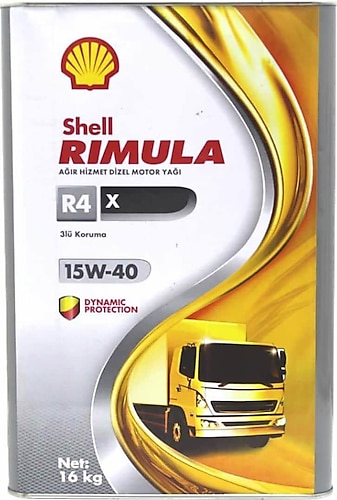 Shell Rimula R4 X 15W-40 16 kg / 18 lt Motor Yağı