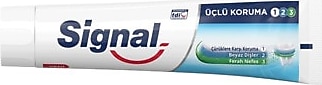 Signal Üçlü Koruma Beyazlatıcı Florürlü Diş Macunu 120 ml
