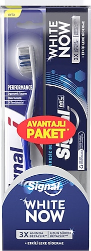 Signal White Now 75 ml Diş Macunu + Diş Fırçası