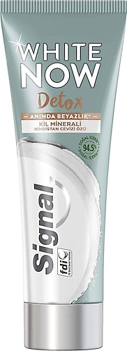 Signal White Now Detox Hindistan Cevizi Özlü Beyazlatıcı Florürlü Diş Macunu 75 ml