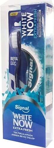 Signal White Now Extra Fresh 75 ml Diş Macunu + Beyaz Güç Diş Fırçası