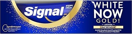 Signal White Now Gold Beyazlatıcı Florürlü Diş Macunu 75 ml 24 Adet