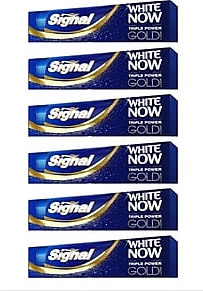 Signal White Now Gold Beyazlatıcı Florürlü Diş Macunu 75 ml 6 Adet