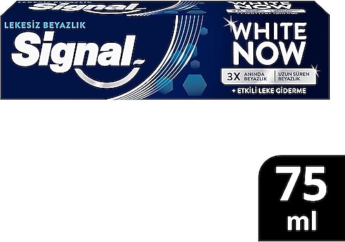 Signal White Now Leke Karşıtı Kahve Ve Sigara Içenler Için Beyazlatıcı Diş Macunu 75 ml