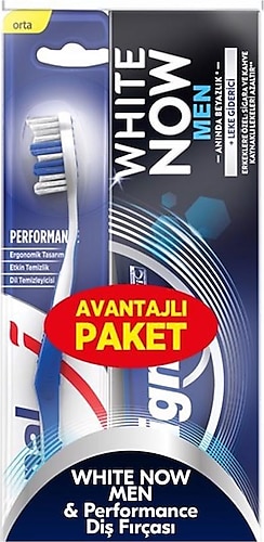 Signal White Now Men Florürlü Diş Macunu 75 ml + Performance Diş Fırçası